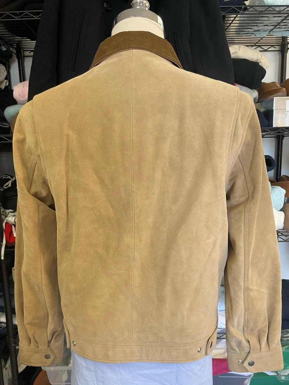 J.‎ CREW Limited-edition Wallace & Barnes work jacket in Italian suede M $798